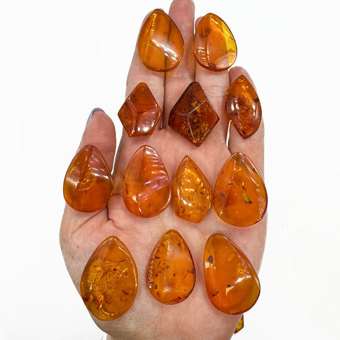 Cognac Amber Free Shape Cabochons