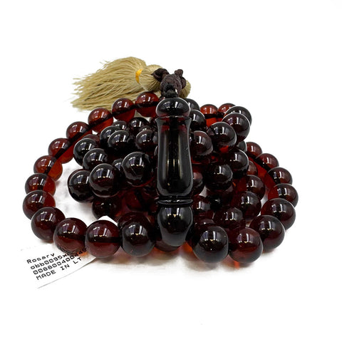 Cherry Amber Round Shape 9.5 mm Islamic Prayer Beads