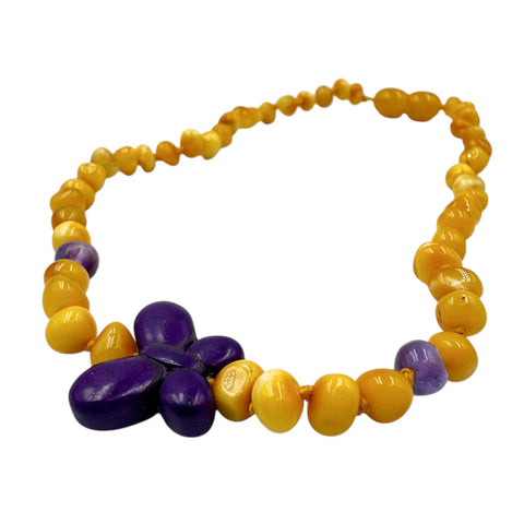 "KIDDO" Milky Amber Baroque Beads Baby Necklace