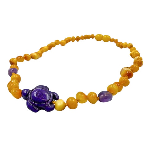 "KIDDO" Milky Amber Baroque Beads Baby Necklace