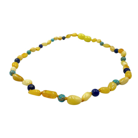 "KIDDO" Milky Amber Nugget Beads Baby Necklace