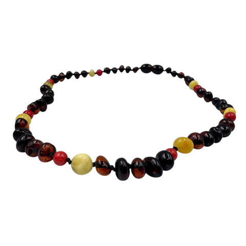 "KIDDO" Cherry Amber Baroque Beads Baby Necklace