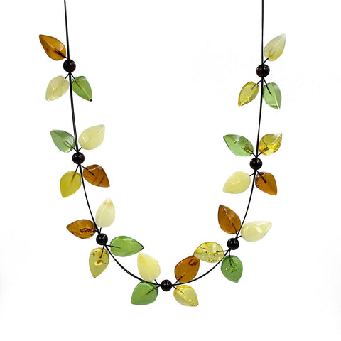 Night Magic Multi-Color Amber Necklace