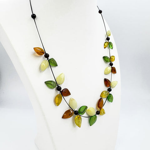 Night Magic Multi-Color Amber Necklace