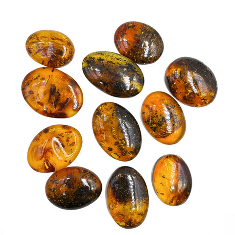 Cognac Amber Free Shape Cabochons