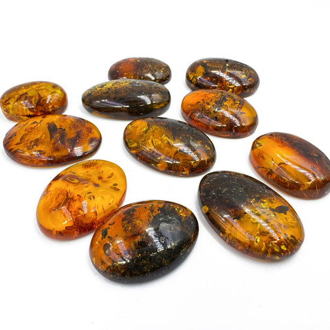 Cognac Amber Free Shape Cabochons