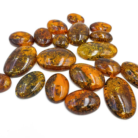 Cognac Amber Free Shape Cabochons
