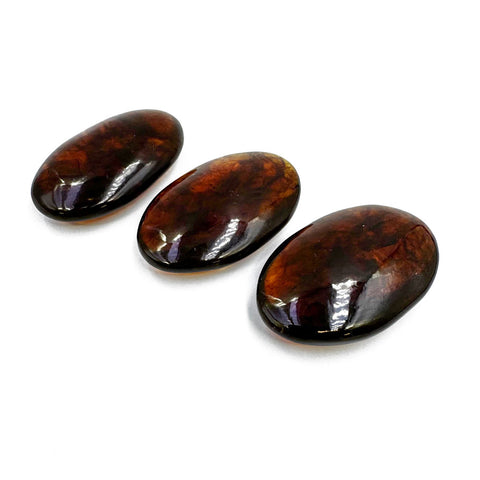 Cognac Amber Pocket Palm Stone