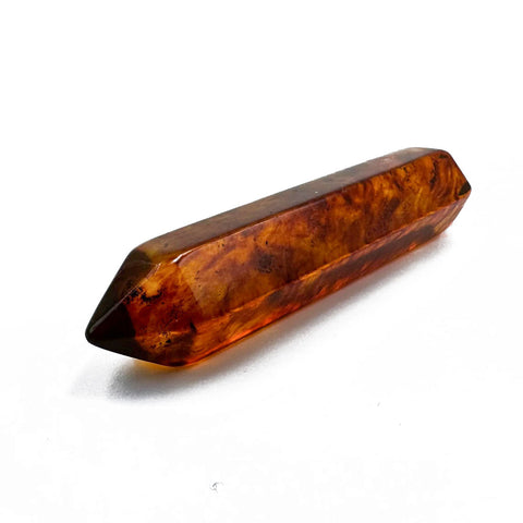 Cognac Amber Obelisk Stone