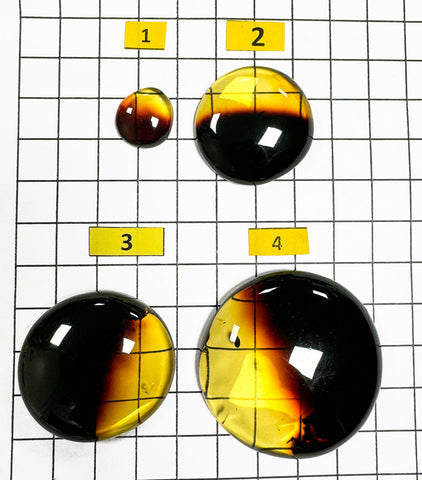 Gradient Amber Free Shape Round Cabochons