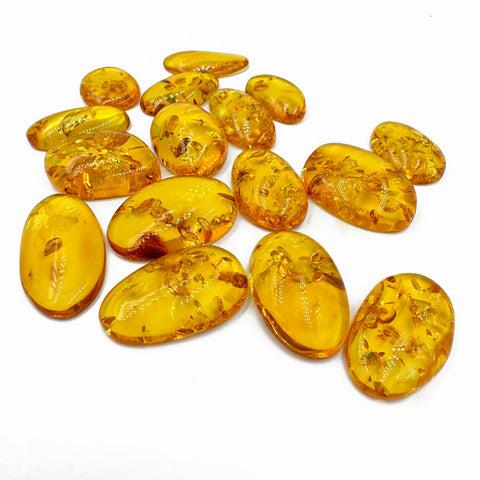 Lemon Amber Free Shape Cabochon