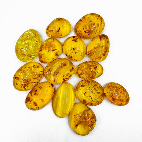 Lemon Amber Free Shape Cabochons