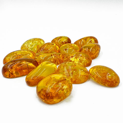 Lemon Amber Free Shape Cabochons