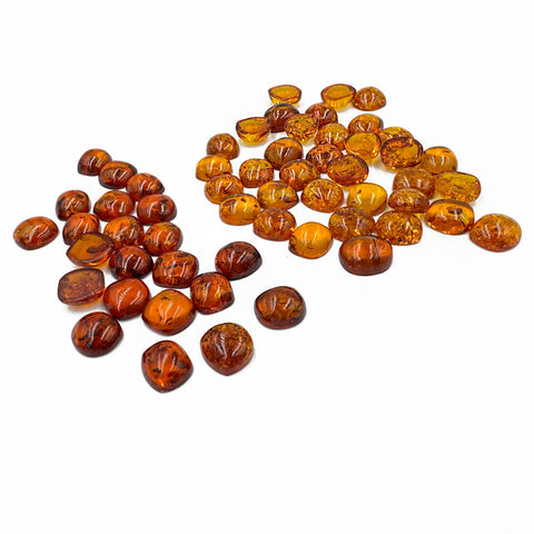 Cognac Amber Free Shape Cabochons