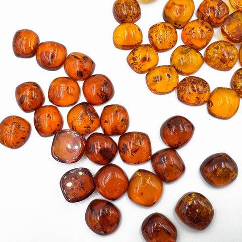 Cognac Amber Free Shape Cabochons