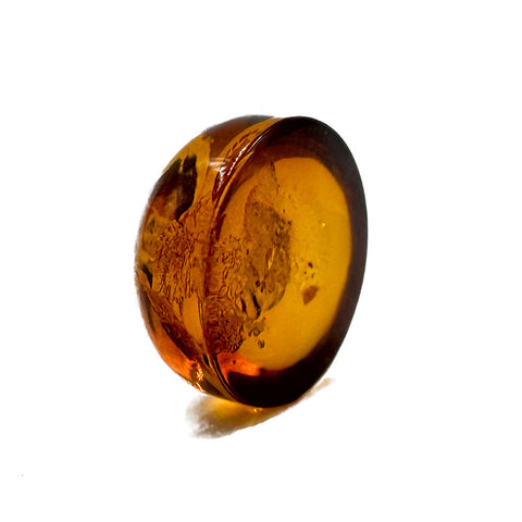 Cognac Amber Calibrated Round Cabochons