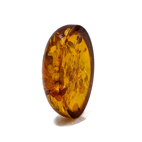 Cognac Amber Calibrated Oval Cabochons