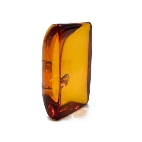 Cognac Amber Calibrated Rectangular Cabochons