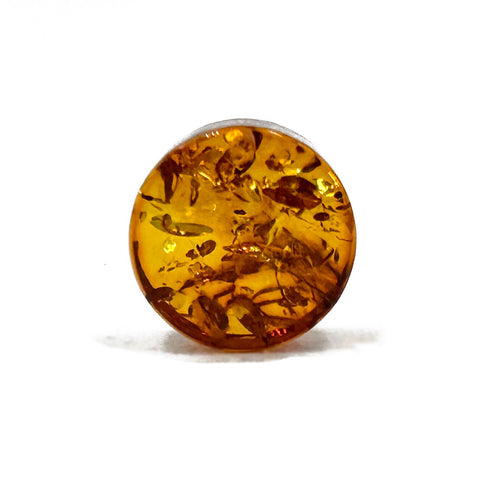 Cognac Amber Calibrated Round Cabochons