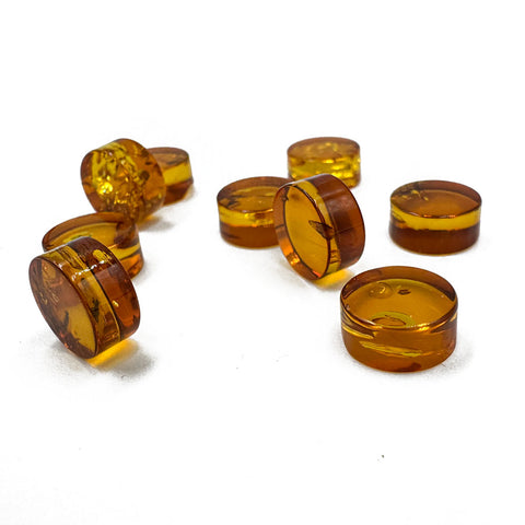 Cognac Amber Calibrated Round Cabochons