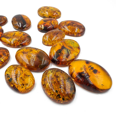 Cognac Amber Free Shape Cabochons