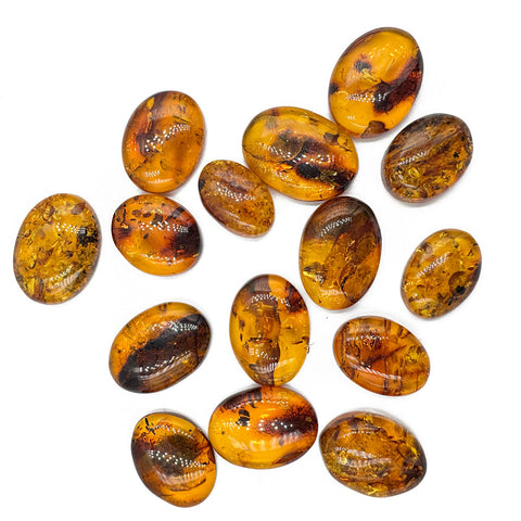 Cognac Amber Free Shape Cabochons