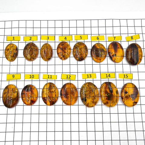 Cognac Amber Free Shape Cabochons