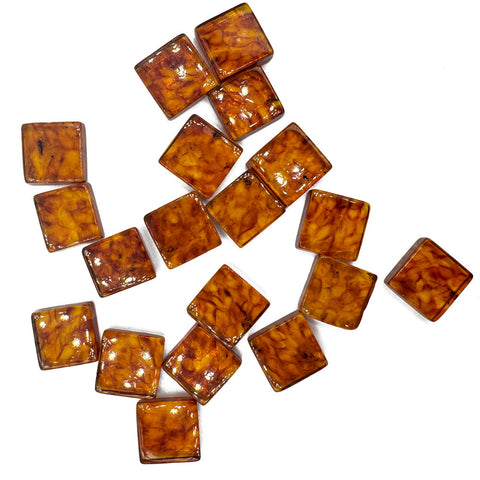 Cognac Amber Handmade Rectangular Cabochons