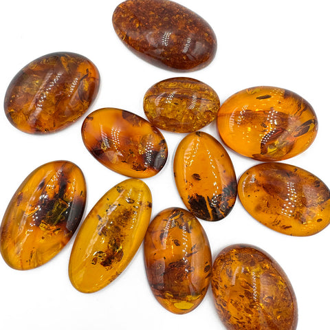 Cognac Amber Free Shape Cabochons