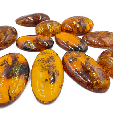 Cognac Amber Free Shape Cabochons