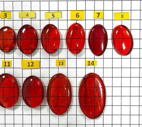 Red Amber Free Shape Cabochons