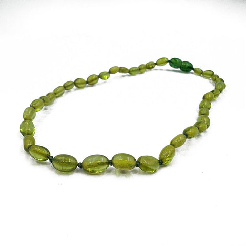 "KIDDO" Green Amber Nugget Baby Necklace