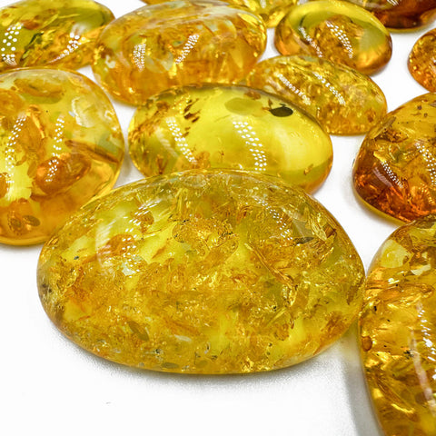 Lemon Amber Free Shape Cabochon