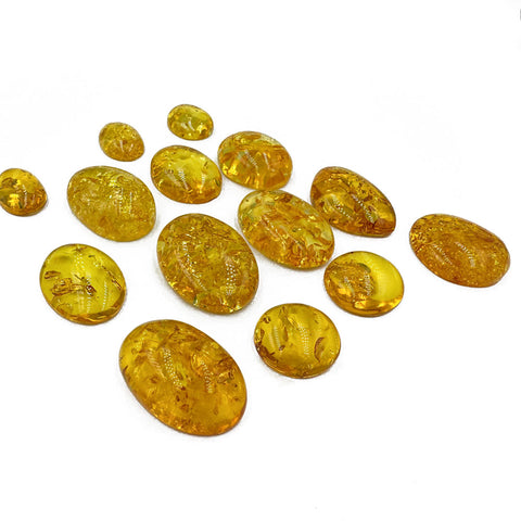 Lemon Amber Free Shape Cabochon