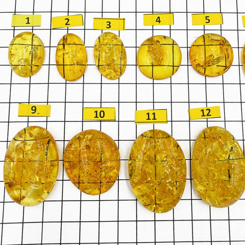 Lemon Amber Free Shape Cabochon