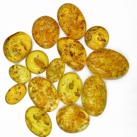 Lemon Amber Free Shape Cabochon