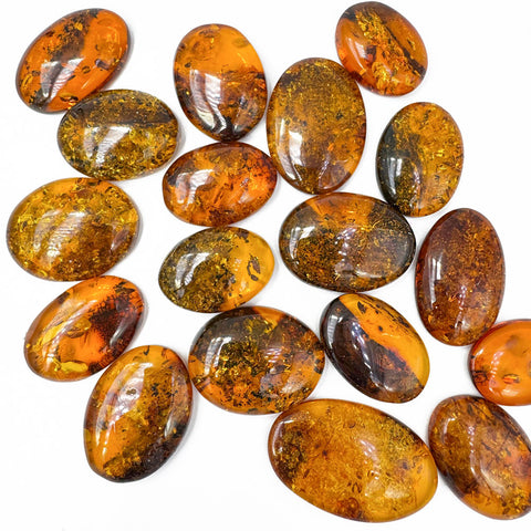 Cognac Amber Free Shape Cabochons