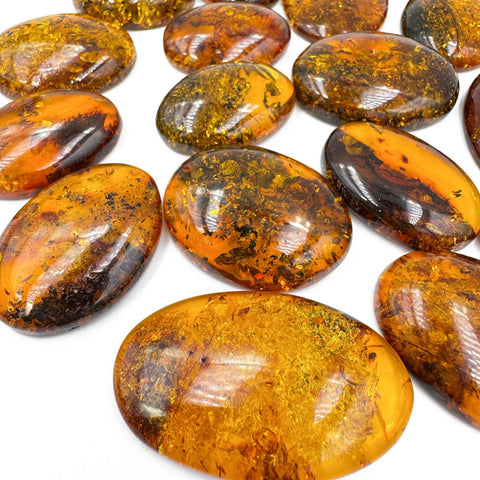 Cognac Amber Free Shape Cabochons