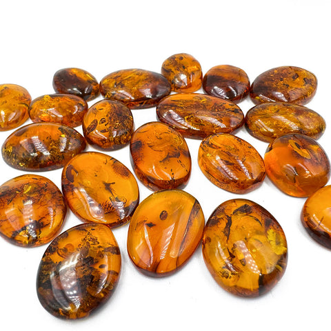 Cognac Amber Free Shape Cabochons