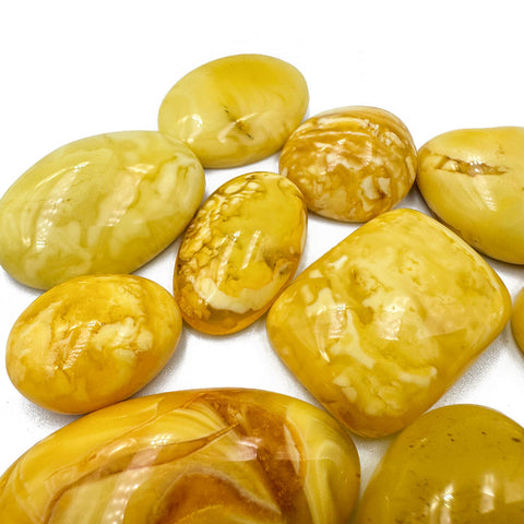 Milky Amber Free Shape Cabochons