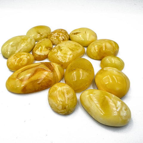 Milky Amber Free Shape Cabochons