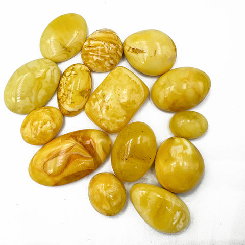 Milky Amber Free Shape Cabochons