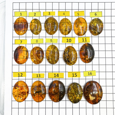 Cognac Amber Free Shape Cabochons