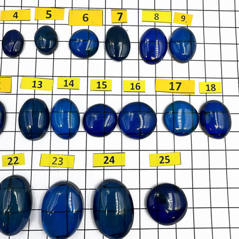 Blue Amber Free Shape Cabochons
