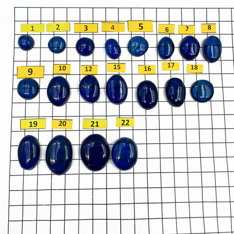 Blue Amber Free Shape Cabochons