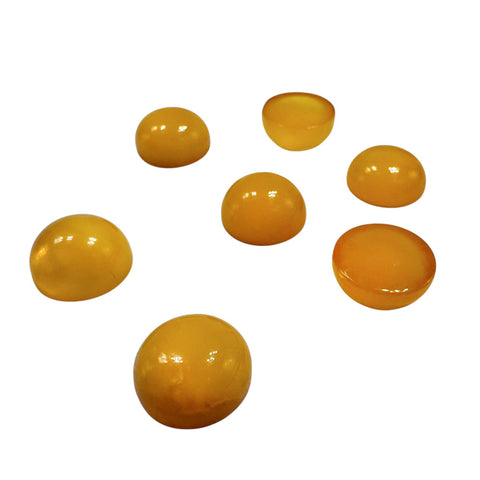 Antique Amber Calibrated Round Cabochons