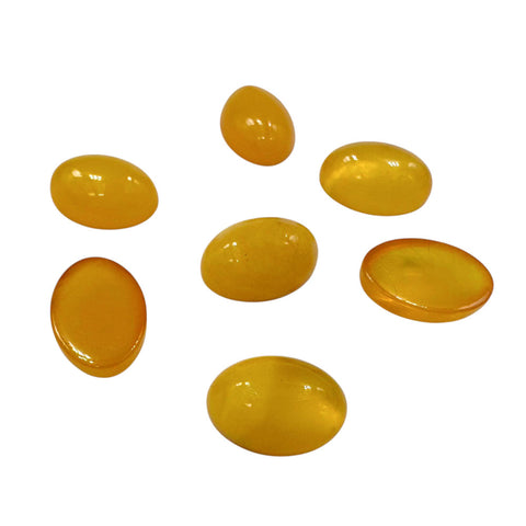 Antique Amber Calibrated Oval Cabochons