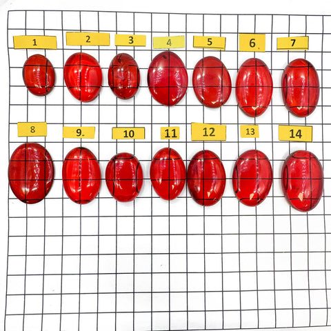 Red Amber Free Shape Cabochons