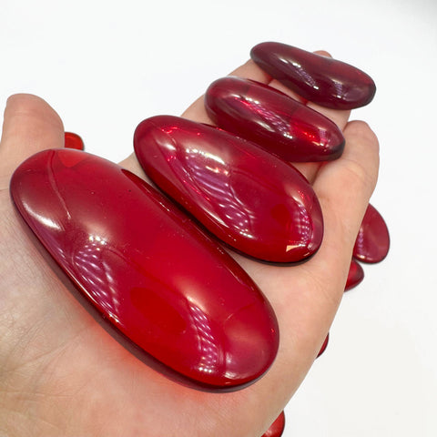 Red  Amber Free Shape Cabochons