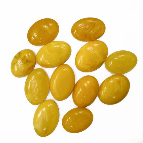 Milky Amber Free Shape Cabochons